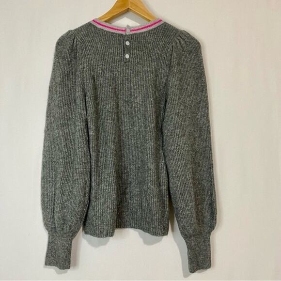 Halogen Women’s Knit Long Sleeve Crew Neck Sweater Grey Dark Heather Size XS NWT - Picture 5 of 9